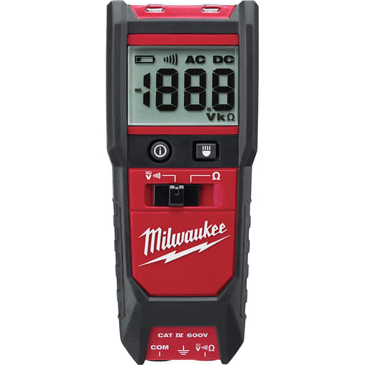 Milwaukee Tool - Milwaukee 2213-20 Auto Voltage/Continuity Tester w/ Resistance Measurement Set