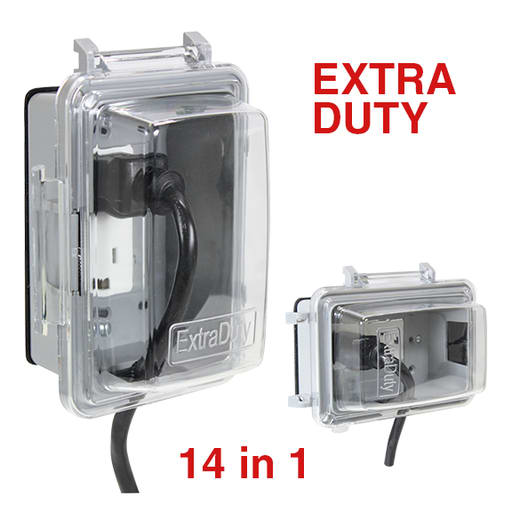 ORBIT - Orbit WIU-1U-ED 1-Gang Extra Duty Universal While-In-Use Cover, Vertical / Horizontal, 2-3/4" Deep, Plastic