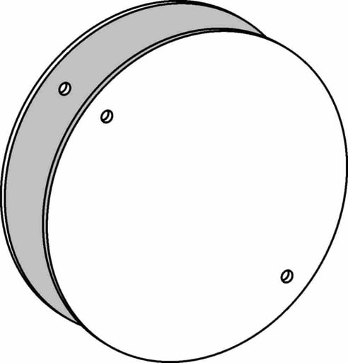 ORBIT - Orbit RBC-4 4" Weatherproof Round Blank Cover - Gray