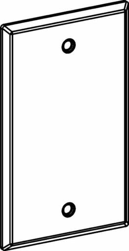 ORBIT - Orbit 1-BC 1-Gang Weatherproof Blank Cover, Aluminum - Unpainted