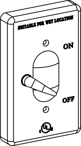 ORBIT - ORBT 1CA-SW 1G AL SWITCH COVER