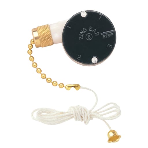 Westinghouse Lighting Corp. - Westinghouse Lighting 7702100 3-Speed Fan Switch for Single Capacitor Ceiling Fan