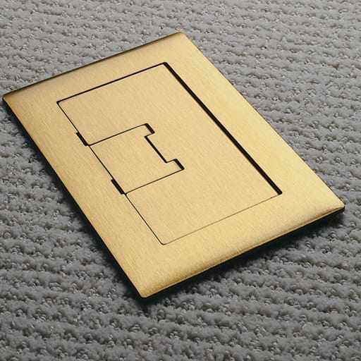 Thomas & Betts Co - Carlon E9761BR 1-Gang Floor Box Cover, Brass