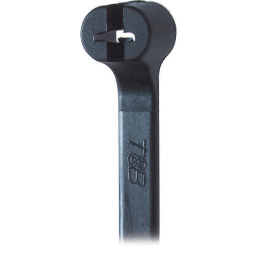 Thomas & Betts Co - Thomas & Betts TY232MX Weather Resistant Nylon Cable Tie, 8" Length, .09" Width, Black (1000/Pkg)