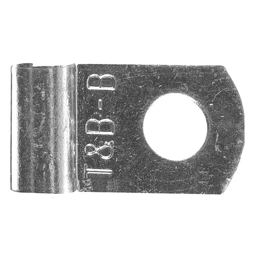 Thomas & Betts Co - Thomas & Betts C10-10A 12 to 10 AWG #10 Stud Metallic Electrotinned Copper Non-Insulated Flag Terminal