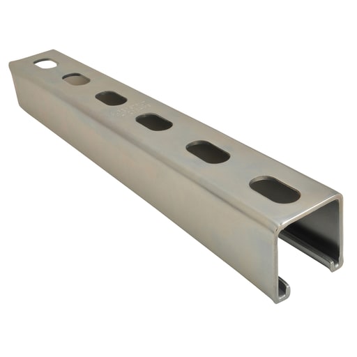 Thomas & Betts Co - Superstrut A1200HS-10EG 10' 12ga. Steel Channel w/ SilverGalv finish - Half Slot