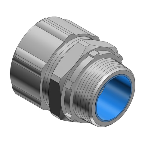 Thomas & Betts Co - Thomas & Betts 5334 1" Straight Liquidtight Connector, Insulated Throat, Steel