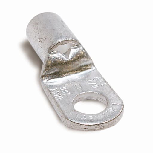 Thomas & Betts Co - Thomas & Betts G2-38 3/8 Bolt Hole 2 AWG Metallic Non-Insulated Tubular Ring Terminal