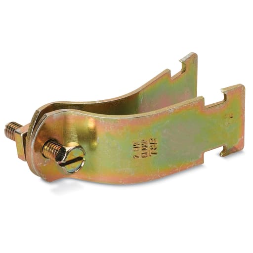 Thomas & Betts Co - Kindorf C-105-2-1/2 2-1/2 Inch Galv Krom Steel Channel Mount 2-Piece Conduit Pipe Strap