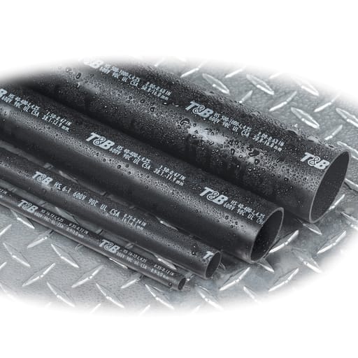 Thomas & Betts Co - Thomas & Betts HS16-12L 6" Heat Shrink Tubing, Heavy-Wall, 0.35" Min Expanded I.D., #16 - #12 Range - Black