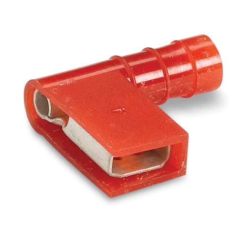 Thomas & Betts Co - Thomas & Betts RA18-250A 22-18 AWG Wire Range .8 Inch Length .250 Inch Tab Size Insulated Nylon Female Disconnect