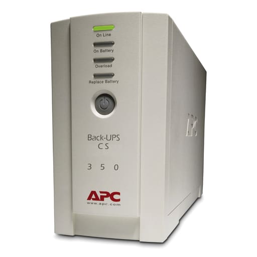 American Power Conversion - American Power Conversion BK350 350 VA 120 Volt 10 Amp 210 W NEMA 5-15P Beige Surge Protection Uninterruptible Power Supply