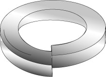 Cully / Mineralac - Cully 70535J 3/8" Lock Washers, Medium Split, Type 18-8 Stainless Steel (100/Jar)