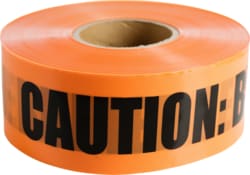 Cully / Mineralac - Cully 94618 6" x 1000' "Buried Fiber Optic Telephone" Underground Burial Tape, 4 mil., Orange