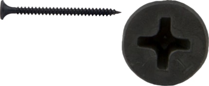 Cully / Mineralac - Cully 79848J 8 x 3" Drywall Screw, Bugle Head, Fine Thread, Phillips, Black. Jar Package
