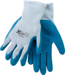 Cully / Mineralac - Cully 67652 Latex Coated Knit Glove, Gray/Blue - Large