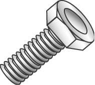 Cully / Mineralac - CUL 74208SS316J 1/4-20 X 1/2 HHCS 3
