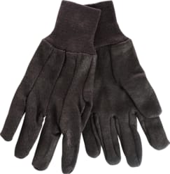 Cully / Mineralac - Minerallac 67642 8 oz Large Unlined Brown Jersey Straight Thumb Work Gloves