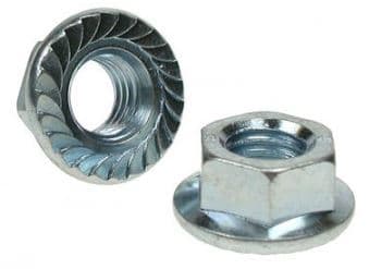 Cully / Mineralac - Cully 40480J 1/4"-20 Flange Whiz Nuts, Zinc. Jar Package