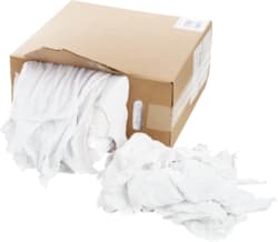 Cully / Mineralac - Cully 37584 All Purpose Rags, 25 LB Box, New Bleached Knits