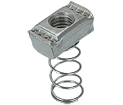 Minerallac Co. - Minerallac SNT037S6 3/8".16 Thick Channel Nut, with Regular Spring, Type 316 Stainless Steel