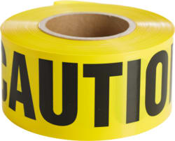 Cully / Mineralac - Cully 94625 Yellow "CAUTION" Tape, 3" x 1000'