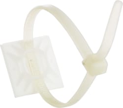 Cully / Mineralac - Cully 22284 1" Natural Mounting Base, Adhesive and Screw Hole, Four Sided Design (100/Bag)
