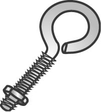 Cully / Mineralac - CUL 64196 1/4 X 6 EYE BOLT ZP