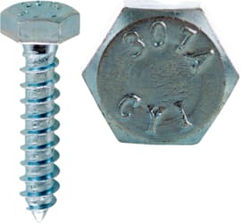 Cully / Mineralac - Cully 57016J 1/4 x 1" Hex Lag Screw, Zinc Plated (100/Jar)