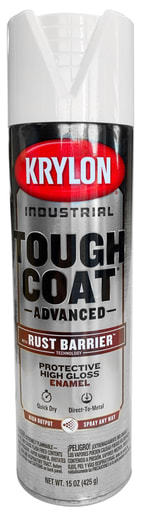 Cully / Mineralac - Krylon 37475 Industrial Tough Coat Acrylic Enamel Paint, OSHA White, 16 oz