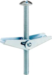 Cully / Mineralac - Cully 58565J 1/4" x 4" Mushroom Head Toggle Bolt & Wing, Phillips/Slotted - Zinc (50/Jar)