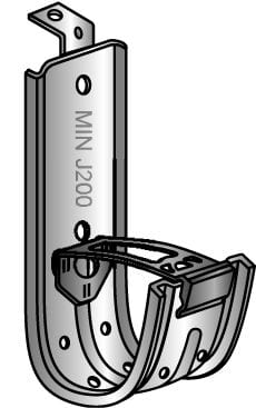 Minerallac Co. - MINRLAC J200B 2 J-Hook W/Angle Brac