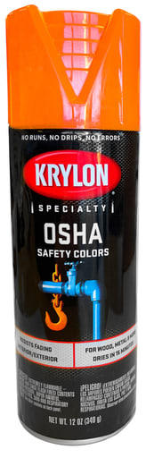 Cully / Mineralac - Minerallac 37481 16 oz OSHA Orange Tough Coat Acrylic Enamel Paint