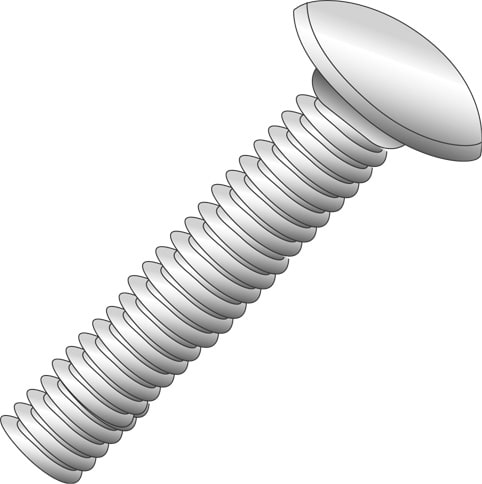 Cully / Mineralac - CUL 55580 3/8-16 x 5 CARRIAGE BOLT