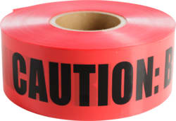 Cully / Mineralac - Cully 94605 3" x 1000' "Buried Electrical Line" Underground Burial Tape, 4 mil., Red
