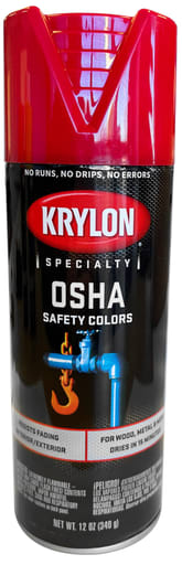 Cully / Mineralac - Krylon 37479 Industrial Tough Coat Acrylic Enamel Paint, OSHA Red, 16 oz