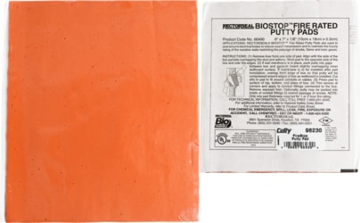 Cully / Mineralac - Cully 96230&nbsp; 6" x 7" x 1/8" thick Firestop Putty Pad (20/Box)