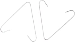 Cully / Mineralac - Cully 70000 10ga Fluorescent Fixture Hanger V-Hook, Side Mount - Zinc (50/Box)