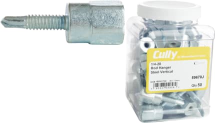 Cully / Mineralac - Cully 59670J 1/4-20 Rod Hanger, Vertical, Steel