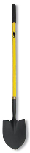 Cully / Mineralac - Cully 37250 Size #2 Round Point Shovel, 47" Fiberglass Handle