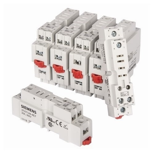 Siemens - Siemens 3TX7144-4E7 120 VAC Din Rail Mount Screw Terminal Plug-In Relay Socket