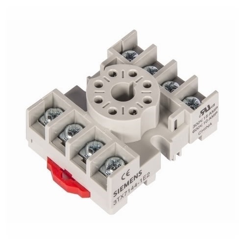 Siemens - Siemens 3TX7144-1E2 240 VAC 8-Pin Din Rail Mount Screw Terminal Plug-In Relay Socket