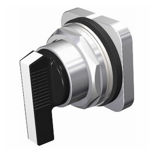 Siemens - Siemens 52SB2BAB 30 mm 3-Position White Plastic Chrome Metal Bezel Maintained Non-Illuminated Selector Switch