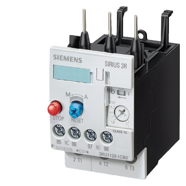 Siemens - Siemens 3RU1126-4AB0 690 VAC 11 to 16 Amp 3-Pole 1NO 1NC Thermal Overload Relay