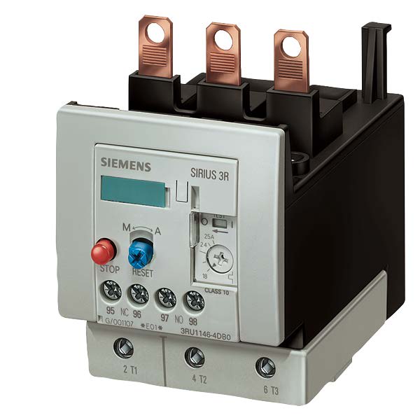 Siemens - Siemens 3RU1146-4LB0 1000 VAC 70 to 90 Amp 3-Pole 1NO 1NC Thermal Overload Relay