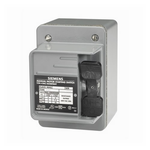 Siemens - Siemens MMSK02 10 Hp 20 Amp 3-Phase Toggle Operator Motor Starting Switch