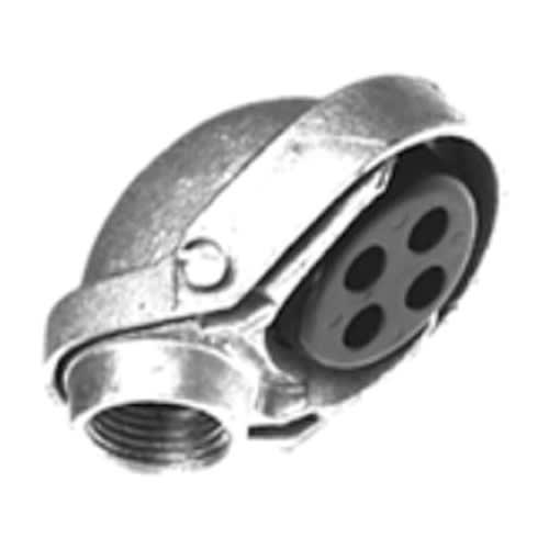 Bridgeport Fittings - Bridgeport 1260-S 4" 2-Set Screw Service Entrance Cap, Aluminum