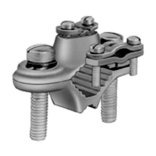 Bridgeport Fittings - Bridgeport 1306-B 1/2"-1" Protective Ground Clamp, Brass w/Steel Strap