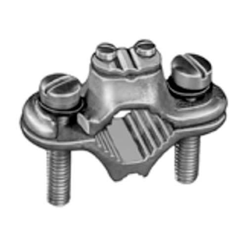 Bridgeport Fittings - Bridgeport 1313-B 1-1/4" - 2" Bare Wire Ground Clamp, Brass