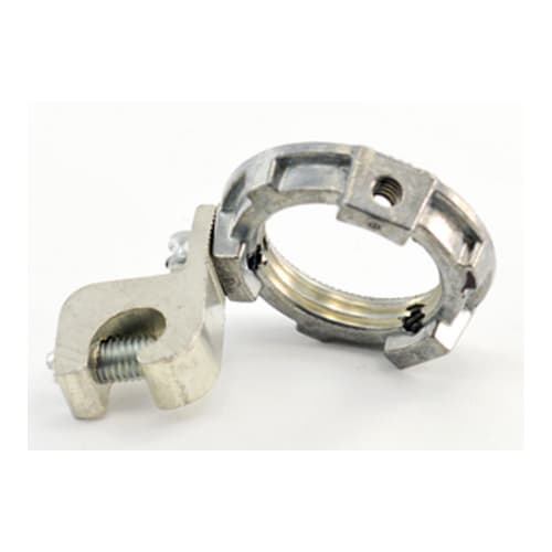 Bridgeport Fittings - Bridgeport 162-G 3/4' Grounding Locknut, 14-4 Lug, Die Cast